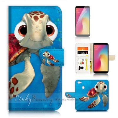 $12.99 • Buy ( For Oppo A73 ) Flip Wallet Case Cover P21273 Baby Turtle