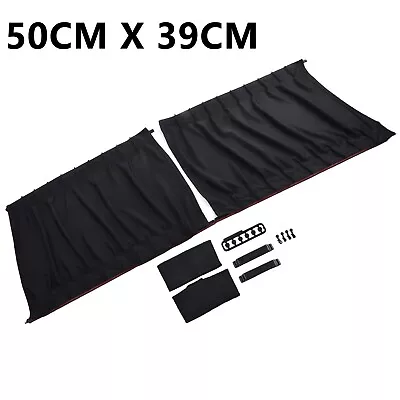 2Pcs Universal Car Van SUV VIP Casement Curtain Anti-UV Sunshade Visor 50*39cm • $23.89