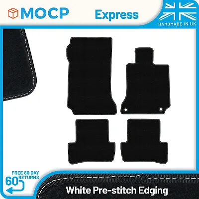 Express With White Pre-Stitch Trim Car Mats To Fit Mercedes C-Class W204 Salo... • $29.12