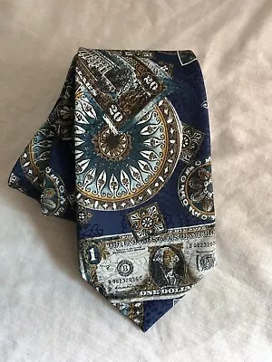 McGregor Necktie Tie Made In The USA US Dollar Money Print Silky Polyester 3.6  • $14.85