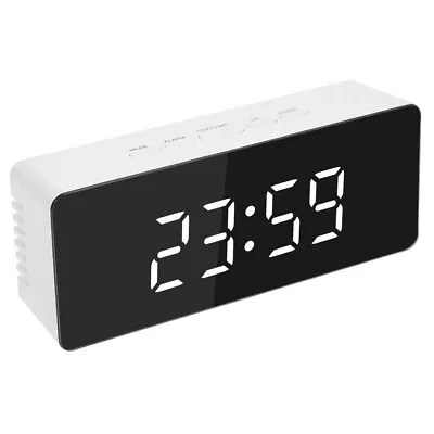 Electronic LED Digital Alarm Clock Snooze Bedside Table Time Display USB Office • $22.99