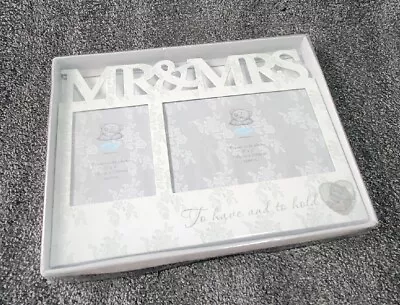 2 Slot Mr & Mrs Wedding Day Double Photo Frame - Me To You Tatty Teddy • £9.99