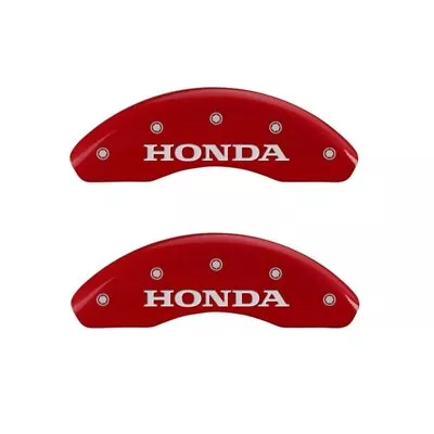 MGP Caliper Covers Red Silver Honda For 2016-2019 Honda Civic • $299