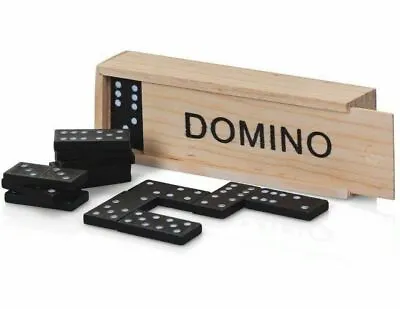 £5.09 • Buy Kids 28 WOODEN DOMINOES BOX SET Toy Traditional Classic Children Domino Fun