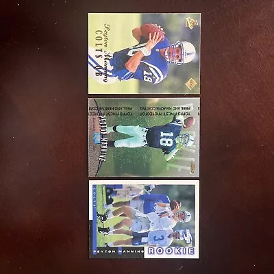 Lot Of 3 Peyton Manning Rookies Indianapolis Colts HOF Topps Finest • $2.92