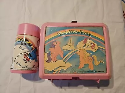 Rare Vintage Aladdin 1983 Hasbro My Little Pony Lunch Box And Thermos • $25