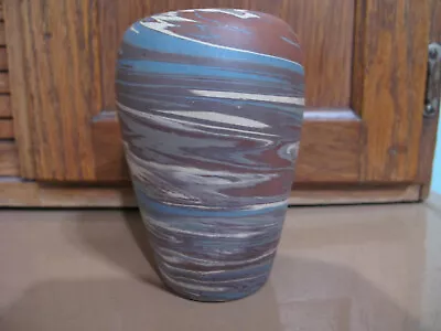 Vintage 1930  Pottery  Mission Swirl  Vase 4 1/4  Tall • $78