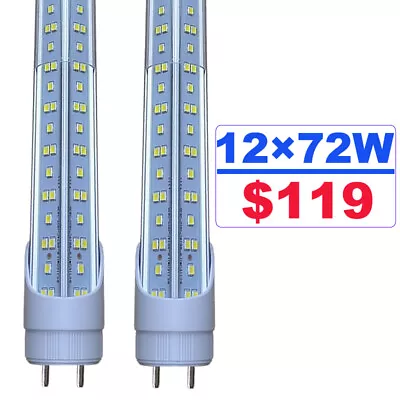 T8 4FT LED Tube Light Bulb 72W 7200LM G13 Bi-Pin T8 4 Foot LED Shop Lights 48  • $119.99