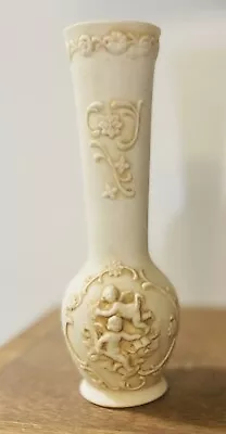 Lefton Porcelain Cherubs Bud Vase 3D Love Vase Collectable Vintage 1940s • $17.31