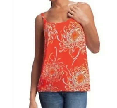 Cabi Adjustable Mum Floral Camisole Orange Size Medium • $18