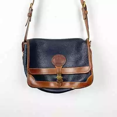 Vintage Dooney & Bourke All Weather Leather Surrey Rectangular Shoulder Purse • $49