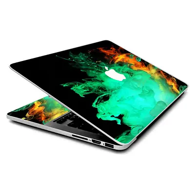 Skin Wrap For MacBook Pro 15 Inch Retina  Orange Green Smoke • $16.98