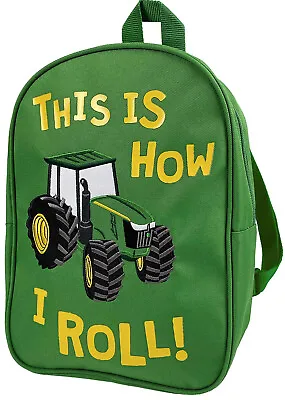 $40.26 • Buy NEW John Deere Green Tractor This Is How I Roll Toddler Bookbag Backpack LP77248