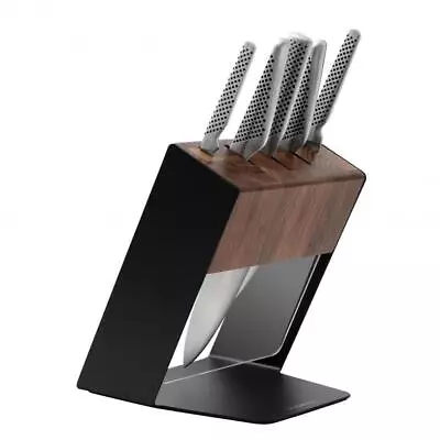 Global Katana 6 Piece Knife Block | Walnut • $399