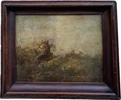 £450 • Buy Original Antique Victorian  Oil On Canvas Hunting Scene, Signed By J.J.