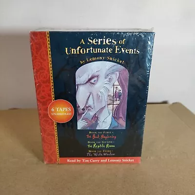 A Series Of Unfortunate Events 1-3 Audio Cassettes 6 Tapes Unabridged *NEW* • £9.99