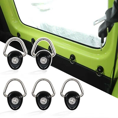$11.99 • Buy 5-PACK Metal Tie-Down Anchors D-Ring Buckle Cargo Net For Suzuki Jimny 2019-2023