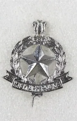 Indian Army Badge: Military Police - White Metal • $15.95