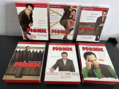MONK TV Show DVD Seasons 1 2 3 4 5 7 Tony Shalhoub Box Set Lot 00s Comedy USA • $20.75