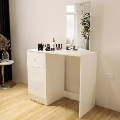Modern Vanity Table White Finish For Bedroom • $117.47