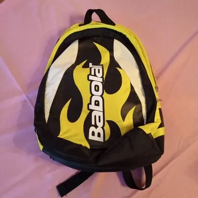 BABOLAT Backpack Tennis & Racquet Sports Yellow Black White Padding Pockets 16  • $25