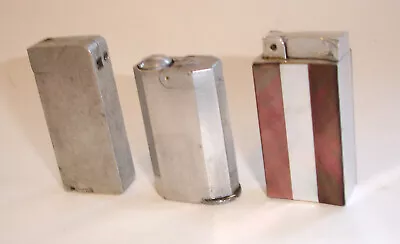 Vintage * Aluminum Block Lot Lighter & Mother Of Pearl Perfume Atomize Sprayer • $11