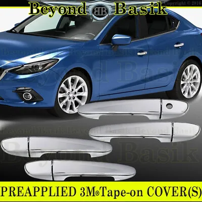 Door Handle COVERS For 2010-2018 Mazda 3 2009-2017 Mazda 6 CHROME Overlays 1KH • $10.78