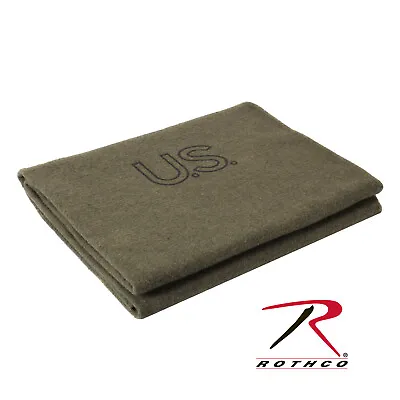 $45 • Buy US Wool Blanket Military US Made 70% Virgin Wool Rothco 9084