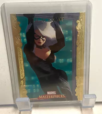 Marvel Masterpieces 2007 UD Gold Border Parallel Base Card #9 Black Cat • $17.99