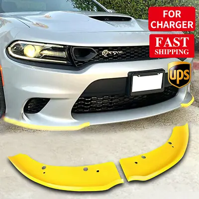 $20.99 • Buy For Dodge Charger Scat Pack Left Right Front Bumper Lip Splitter Guard Protector