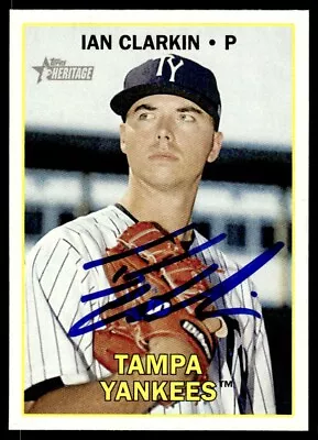 2016 Topps Heritage Minor League Ian Clarkin Auto Tampa Yankees #14 Signed • $4.99