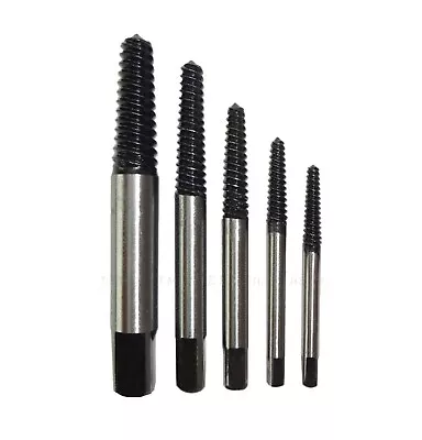 Broken Stud Screw Bolt Remover Extractor Kit 5 Pc Easy Ez Outs Reverse Thread • $11.99