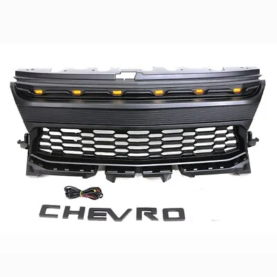 Front Grille Fit For Chevrolet Chevy Colorado 2021 2022 Black Grille W/Led Light • $274