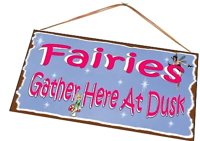 Fairies Garden Sign Country Garden Sign Fairy Garden Sign Metal Garden Sign • £8.75