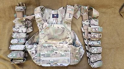 Shellback Tactical Patriot Plate Carrier + Two T3 40mm Bandoleers Multicam Lot • $89.95