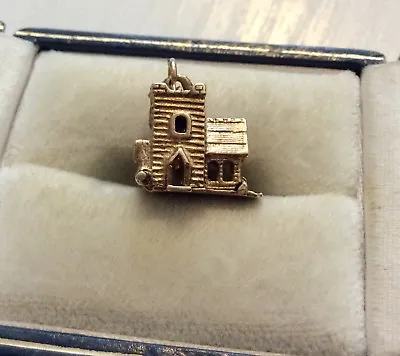 Lovely Sweet Vintage Full Hallmarked Solid 9CT Gold Church Wedding Charm Opens  • £141.90
