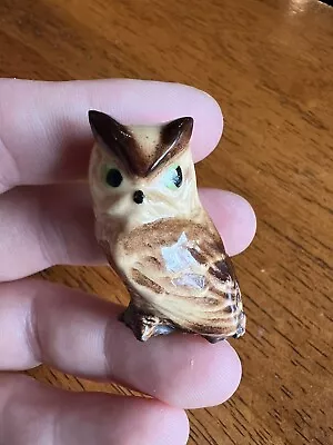 Vintage Retired Porcelain Hagen Renaker Miniature Owl Figurine 1970’s Small Tiny • $9.99