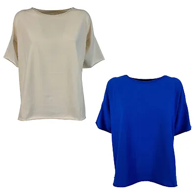 LABO.ART T-Shirt Women Short Sleeve Crew-Neck Art. ZANTE JERSEY Made IN Italy • £111.32