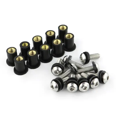 Windshield Bolts Well Fit For Honda X-ADV St1100 CRF 50F 70F 110F 80F 125F 150f • £4.79