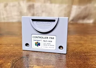 N64 Controller Pak NUS-004 OEM Official Nintendo 64 Memory Card - Cleaned • $8.05