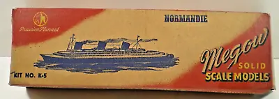 1936 Ss Normandie Wooden Boat Kit Unbuilt In Box Megow Solid Scale Models • $49.95