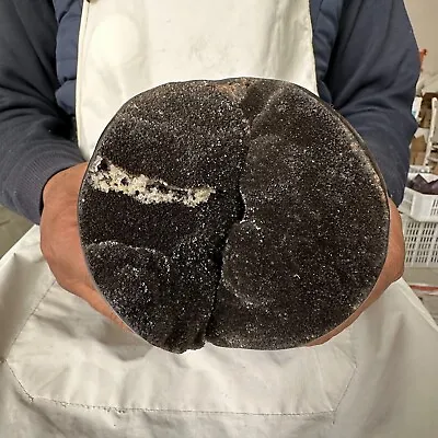 4.18LB Natural Dragon Septarian Geode Quartz Cluster Crystal Egg Healing1900g • $0.99