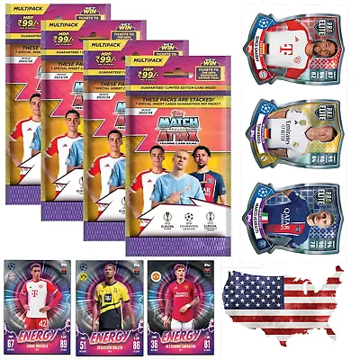 Topps MATCH ATTAX 23/24 MULTIPACK 21 CARDS Sealed RARE Cards Lot UEFA • $13.19