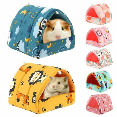 £3.36 • Buy Cage Winter Hamster House Small Animal Sleeping Bed Warm Mat Guinea Pig Nest