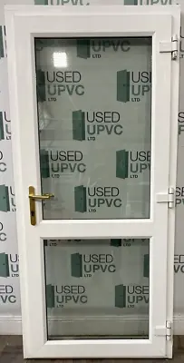 Outwards Opening Back Door White External Exterior Pvcu Pvc All Used Full Glass • £279.90