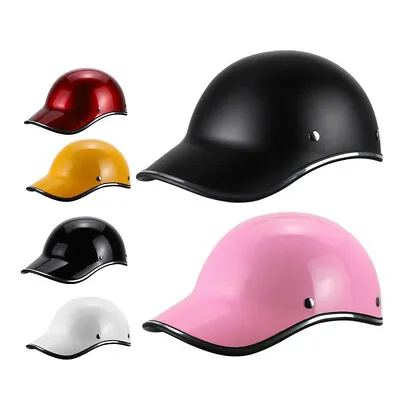 Open Face Motorcycle Helmet Baseball Cap Half Helmets For Men Women Retro Helmet • $26.80