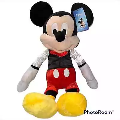 Disney 2016 Mickey Mouse 22” Plush New Bow Tie Tuxedo Red Yellow White Vest NWT • $20.99