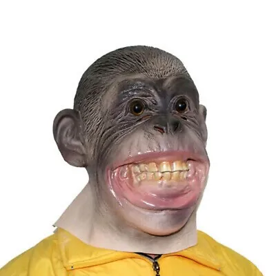 Halloween Latex Gorilla Monkey Animal Mask Masquerade Party Costume Cosplay Prop • $32.99