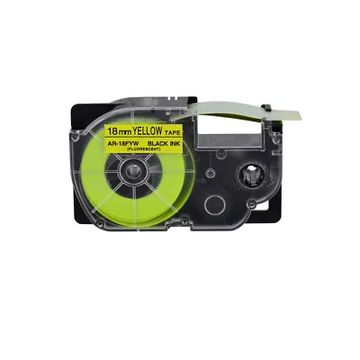 £10.79 • Buy 1PK Fluorescent Yellow Tape Cartridge XR-18FYW For Casio KL-120 EZ Label Printer