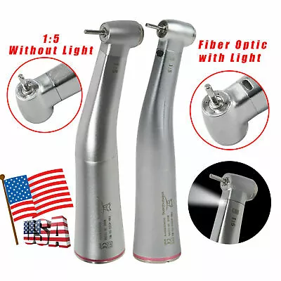 2 Types Dental 1:5 Increasing Contra Angle Handpiece Fit E-type  Motor U • $83.90